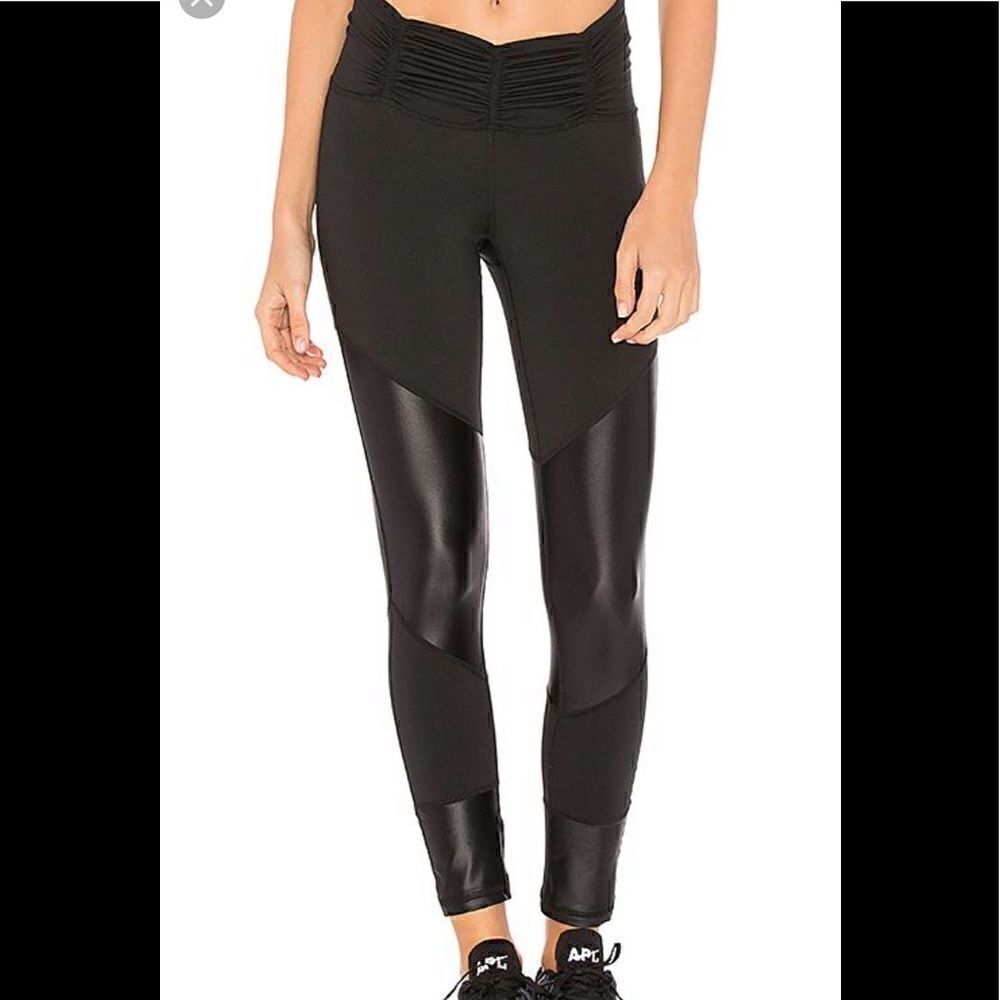 NWOT Chill by Will Brave Legging Blk/Blk Leather 3